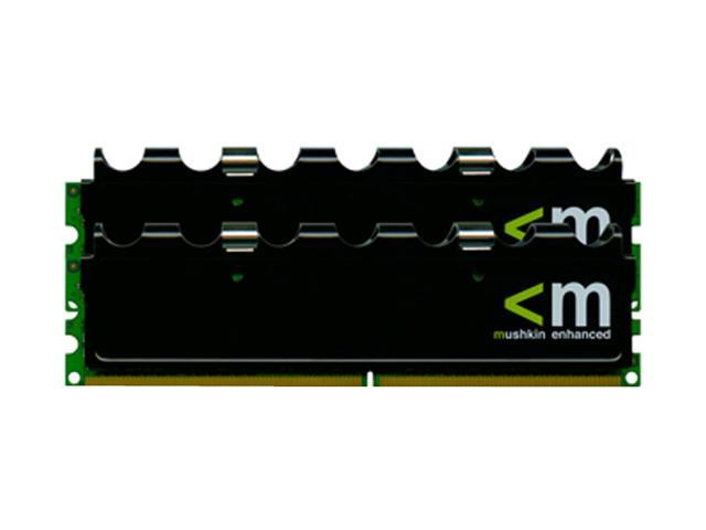 Mushkin Enhanced Blackline 4GB (2 x 2GB) DDR2 800 (PC2 6400) Dual Channel Kit Desktop Memory Model 996580