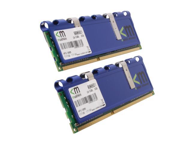 Barrettes Mémoire Mushkin Enhanced Blackline 2GB (2x1GB) DDR2 800Mhz – Occasion