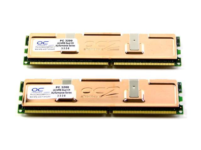 OCZ Performance 2GB (2 x 1GB) DDR 400 (PC 3200) Dual Channel Kit Desktop Memory Model OCZ4002048PFDC-K