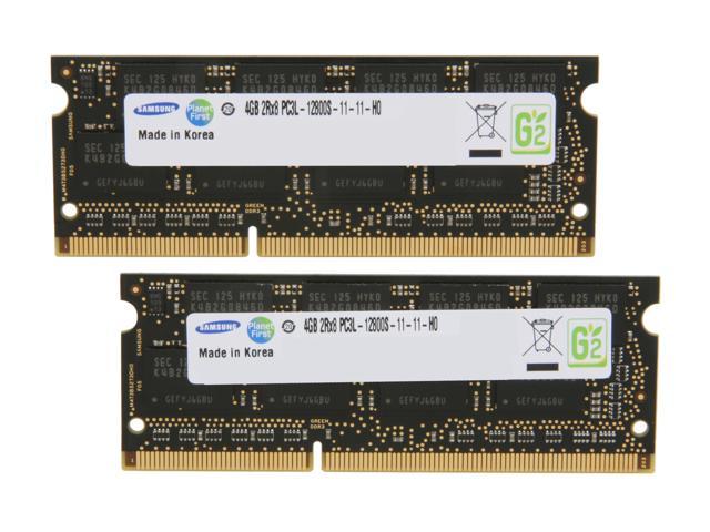 SAMSUNG 8GB (2 x 4GB) 204-Pin DDR3 SO-DIMM DDR3L 1600 (PC3L 12800) Laptop Memory Model MV-3T4G3D/US