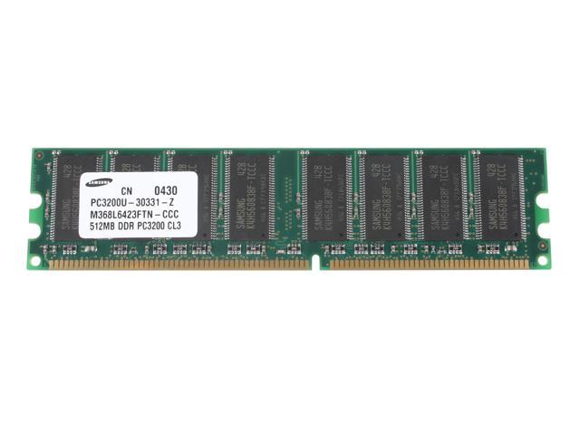 SAMSUNG 512MB 184-Pin DDR SDRAM DDR 400 (PC 3200) System Memory Model M368L6423FTN-CCC