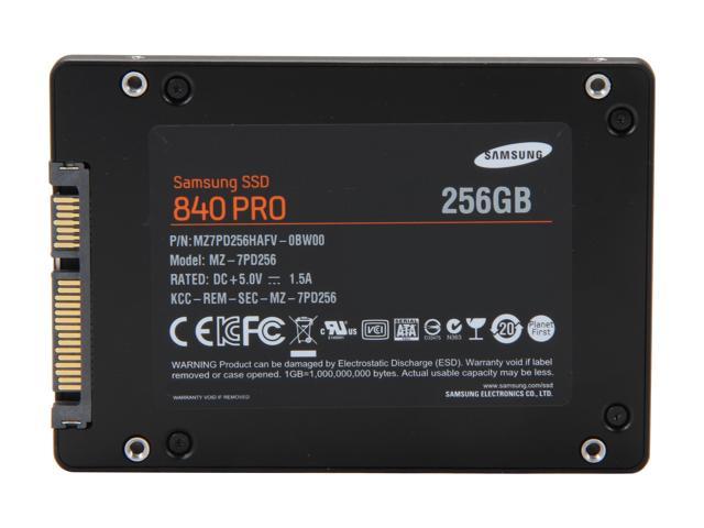 udslettelse at forstå Hende selv 256GB SAMSUNG 840 Pro Series 2.5" SATA III SSD - Newegg.com