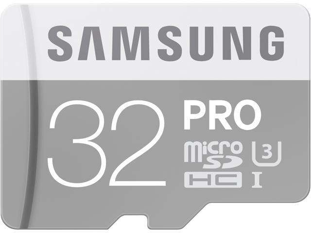 Samsung 32GB PRO microSDHC UHS-I/U3 Class 10 Memory Card with Adapter, Speed Up to 90MB/s (MB-MG32EA/AM)