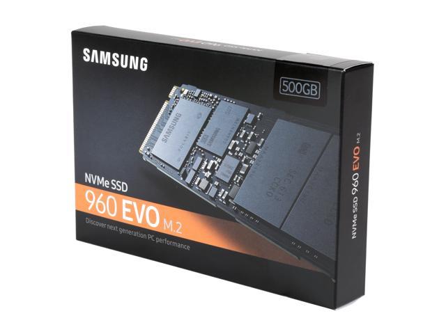 SAMSUNG 960 EVO M.2 500GB NVMe PCI-Express 3.0 x4 Internal Solid State  Drive (SSD) MZ-V6E500BW