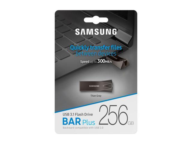 3.1 Gen 1 256 GB, 3.0 Samsung MUF-256BE4/EU 256GB 3.0 Conector USB Tipo A Gris 3.1 Gen 1 Titanio Unidad Flash USB , Conector USB Tipo A, 300 MB/s, Sin Tapa, Gris, Titanio Memoria USB 