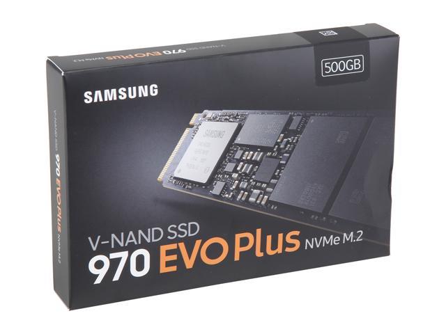 SAMSUNG 970 EVO PLUS M.2 2280 500GB PCIe Gen 3.0 x4, NVMe 1.3 V-NAND 3-bit  MLC Internal Solid State Drive (SSD) MZ-V7S500B/AM