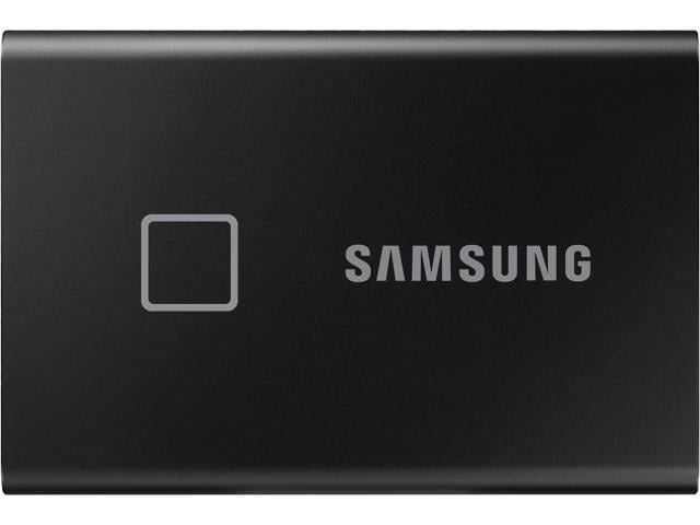 SAMSUNG T7 Touch Portable SSD 1TB - Up to 1050 MB/s - USB 3.2 Gen 2 External Solid State Drive, Black (MU-PC1T0K/WW)