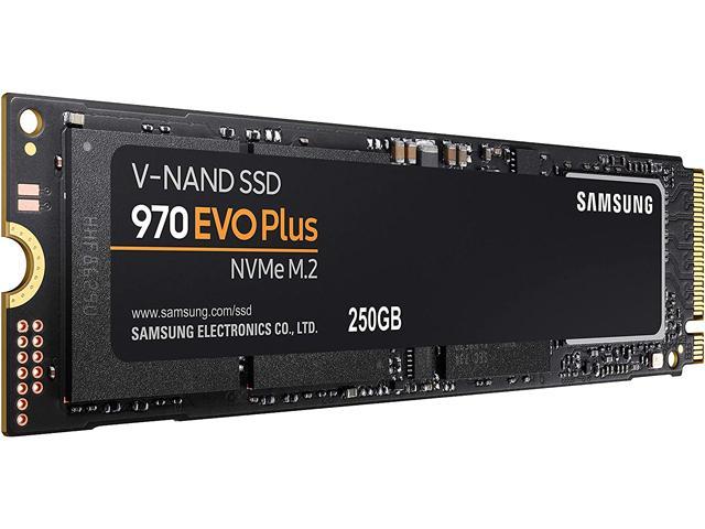 SAMSUNG 970 EVO PLUS M.2 2280 250GB PCIe Gen 3.0 x4, NVMe 1.3 V-NAND 3-bit MLC Internal Solid State Drive (SSD) MZ-V7S250BW