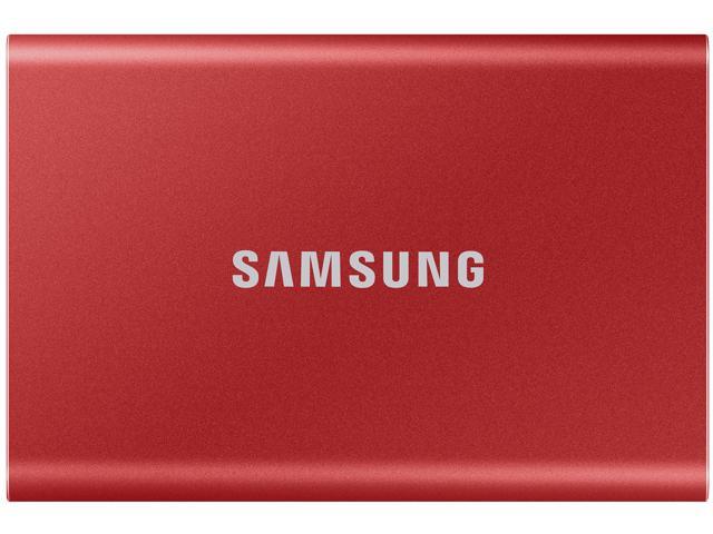 SAMSUNG T7 Portable SSD 2TB - Up to 1050 MB/s - USB 3.2 Gen 2 External Solid State Drive, Red (MU-PC2T0R/AM)