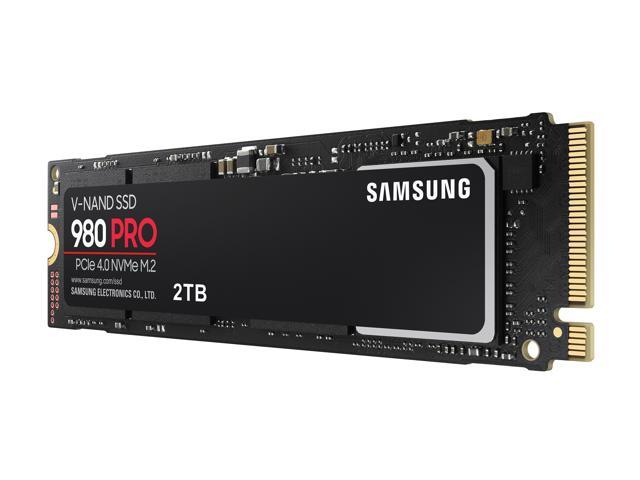 SAMSUNG 980 PRO SSD 2TB, PCIe 4.0 M.2 2280, Speeds Up-to 6,400MB/s Best for  High End Computing, Gaming, and Heavy Duty Workstations (MZV8P2T0B/AM)