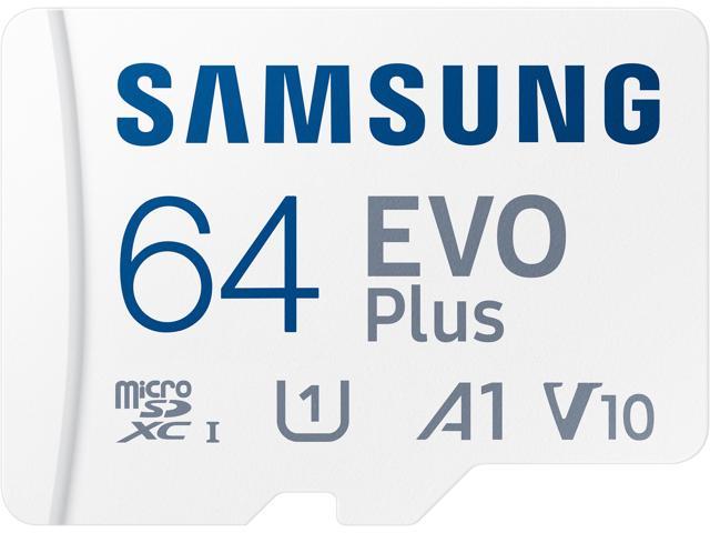 SAMSUNG EVO Plus 64GB microSDXC Flash Card w/ Adapter Model MB-MC64KA/AM
