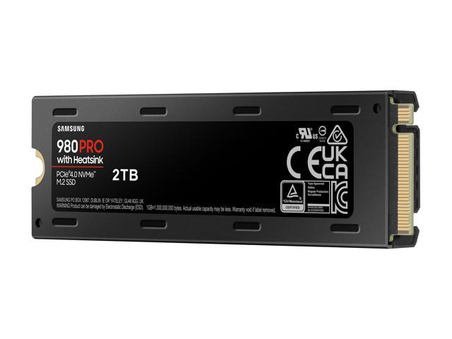 SAMSUNG 980 PRO SSD with Heatsink 2TB, PCIe 4.0 M.2 2280