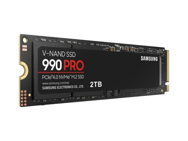 SAMSUNG SSD 990 PRO 2TB, PCIe 4.0 M.2 2280, Seq. Read Speeds Up-to 7