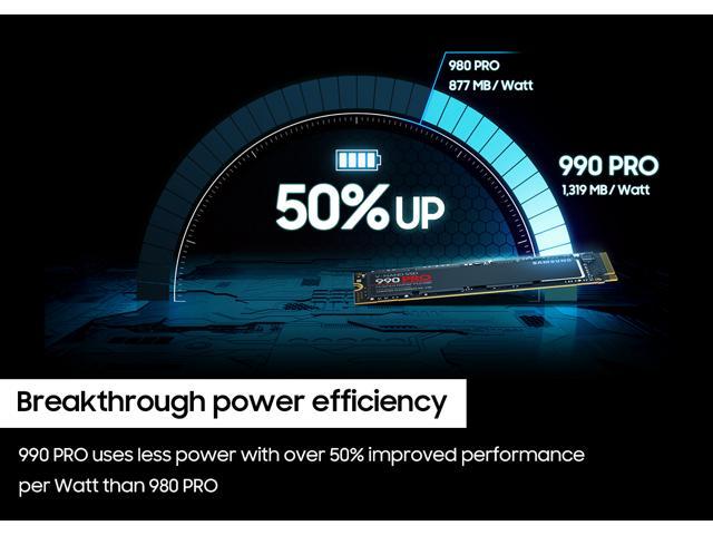 SAMSUNG 990 PRO M.2 2280 2TB PCI-Express Gen 4.0 x4, NVMe 2.0 V7 V-NAND