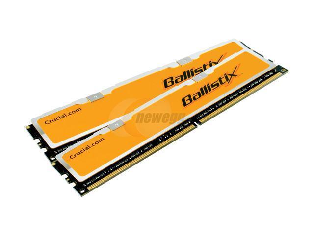 Crucial Ballistix 1GB (2 x 512MB) DDR 500 (PC 4000) Dual Channel Kit Desktop Memory Model BL2KIT6464Z505