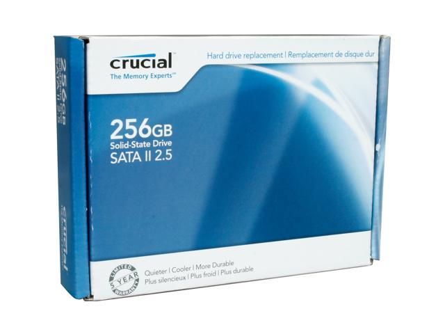 Crucial 2.5" 256GB SATA II MLC Internal Solid State Drive (SSD) CT256M225
