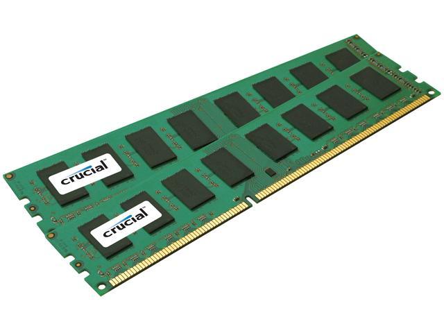 Crucial 8GB (2 x 4GB) 240-Pin DDR3 SDRAM ECC Unbuffered DDR3 1066 (PC3