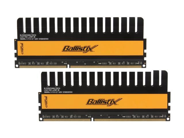 Crucial Ballistix 8GB (2 x 4GB) DDR3 1866 (PC3 14900) Desktop Memory Model BL2KIT51264FN186H
