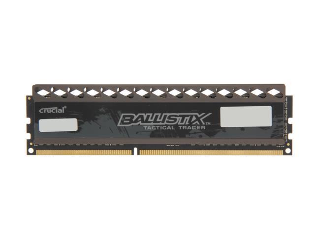 Ballistix Tactical Tracer 4GB DDR3 1600 (PC3 12800) Desktop Memory (with Red/Green Light) Model BLT4G3D1608DT2TXRG