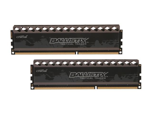 Ballistix Tactical Tracer 8GB (2 x 4GB) DDR3 1866 (PC3 14900) Desktop Memory (with Red/Green Light) Model BLT2KIT4G3D1869DT2TXRG