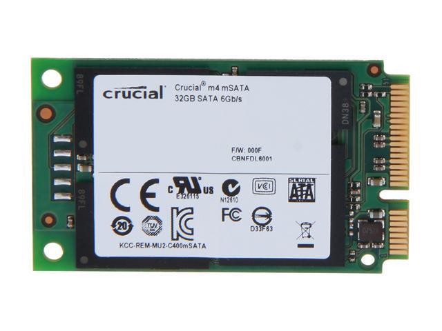 Crucial M4 32GB Mini-SATA (mSATA) MLC Internal Solid State Drive (SSD) CT032M4SSD3
