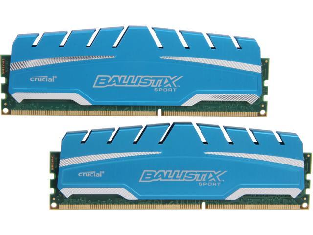 Ballistix Sport XT 16GB (2 x 8GB) 240-Pin DDR3 SDRAM DDR3 1866 (PC3 14900)  Desktop Memory Model BLS2K8G3D18ADS3