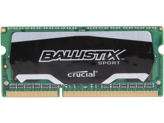 Crucial Ballistix Sport 8GB 204-Pin DDR3 SO-DIMM DDR3 1866 (PC3 14900)  Laptop Memory Model BLS8G3N18AES4