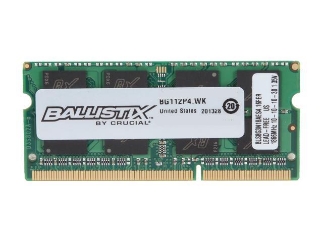Crucial Ballistix Sport 8GB 204-Pin DDR3 SO-DIMM DDR3 1866 (PC3 14900)  Laptop Memory Model BLS8G3N18AES4