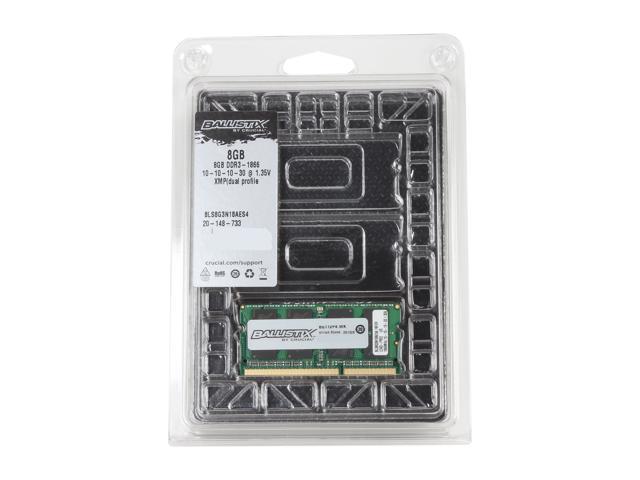 Crucial Ballistix Sport 8GB 204-Pin DDR3 SO-DIMM DDR3 1866 (PC3 
