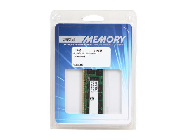 Module mémoire Crucial RAM DDR3 16 Go PC3-12800 800 MHz CT204872BB160B