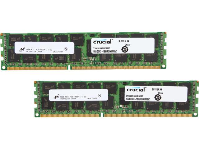 Memory for Mac Pro 2013 6,1 PC3-14900 DDR3 ECC Reg MF622G/A 4 X 16GB 64GB