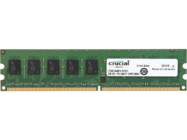 Crucial 2GB Desktop Memory Model CT25672AA667A
