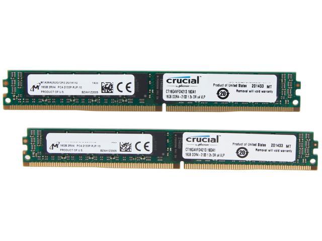 Crucial 32GB (2 x 16GB) ECC Registered DDR4 2133 (PC4 17000) Server