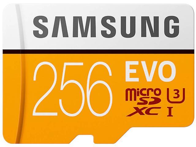 Cusco afschaffen Leidinggevende SAMSUNG EVO 256GB microSDXC Flash Card + Adapter Model MB-MP256HA/AM -  Newegg.com