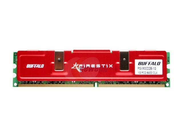 BUFFALO Firestix 1GB DDR2 800 (PC2 6400) System Memory Model FSX800D2B-1G