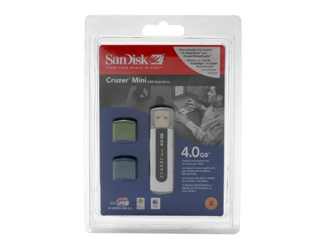 SanDisk Cruzer Mini 4GB Flash Drive (USB2.0 Portable) Model SDCZ2-4096-A10
