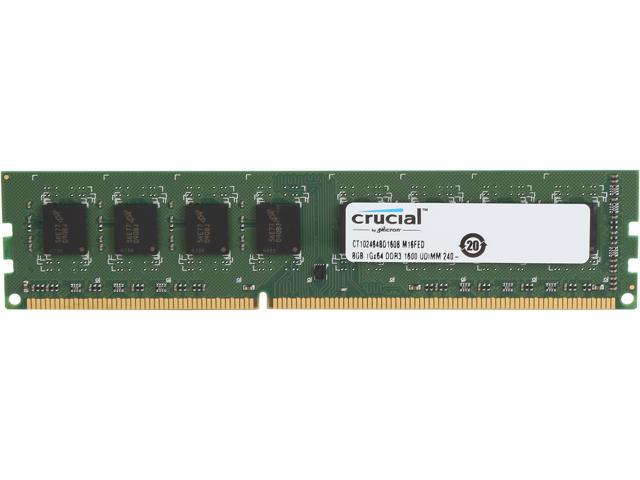 Crucial 8GB DDR3L 1600 (PC3L 12800) Desktop Memory Model