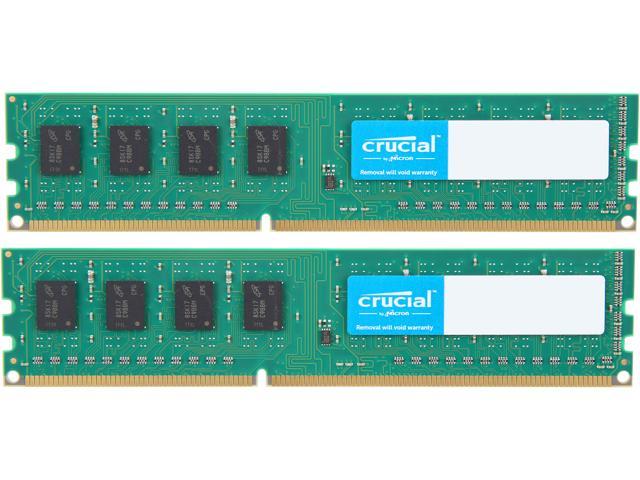Crucial 4GB (2 x 2GB) DDR3L 1600 (PC3L 12800) Desktop Memory Model CT2K25664BD160B
