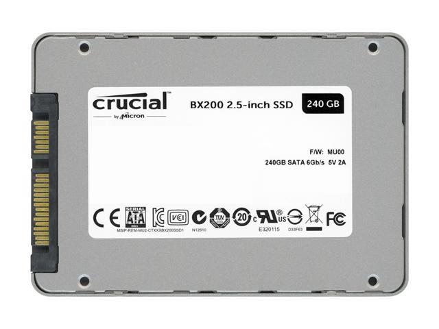 Crucial BX200 240GB SATA 2.5 Inch Internal Solid State Drive