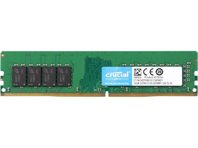 Crucial 16GB Single DDR4 2133 MT/s (PC4-17000) DIMM 288-Pin Memory