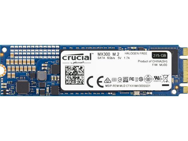 Crucial MX300 M.2 2280 275GB SATA III 3D NAND Internal Solid State 