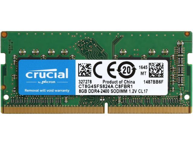 Crucial 8GB Single DDR4 2400 (PC4 19200) 260-Pin SODIMM Memory -  CT8G4SFS824A