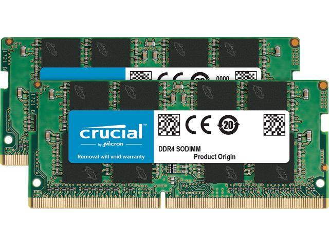 Kit de Memoria para Mac de 16 GB 8 GB x 2, DDR4, 2400 MT/s, PC4-19200, SR x8, SODIMM, 260-Pin Crucial CT2C8G4S24AM 