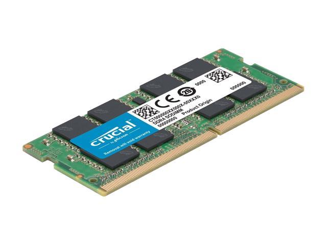 Crucial 64GB Kit (32GBx2) DDR4 2666 MT/s CL19 SODIMM 260-Pin Memory -  CT2K32G4SFD8266