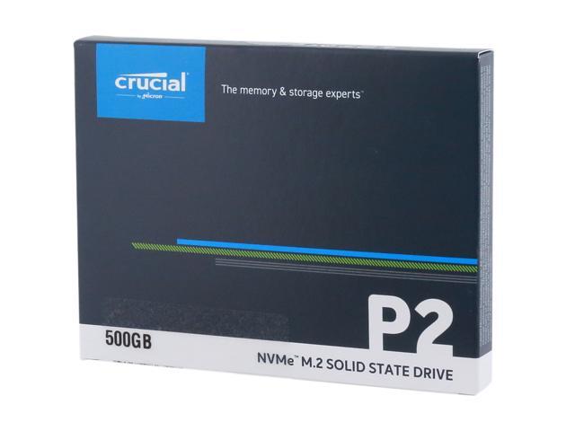 Crucial P2 500GB 3D NAND NVMe PCIe M.2 SSD Up to 2300 MB/s - CT500P2SSD8
