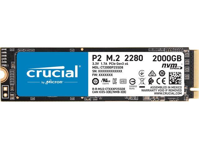 ufuldstændig terrorisme solsikke Crucial P2 2TB 3D NAND NVMe PCIe M.2 SSD - Newegg.com
