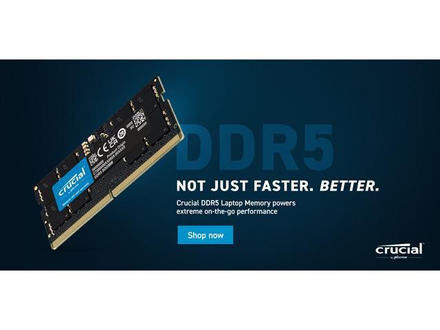 Crucial 16GB 262-Pin DDR5 SO-DIMM DDR5 5200 (PC5 41600) Notebook Memory  CT16G52C42S5