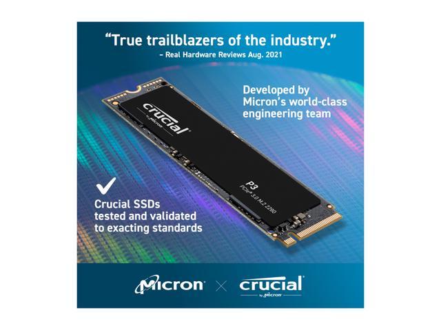 Crucial P3 4TB PCIe 3.0 3D NAND NVMe M.2 SSD, up to