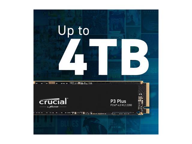 Crucial P3 Plus 1TB PCIe 4.0 3D NAND NVMe M.2 SSD, up to