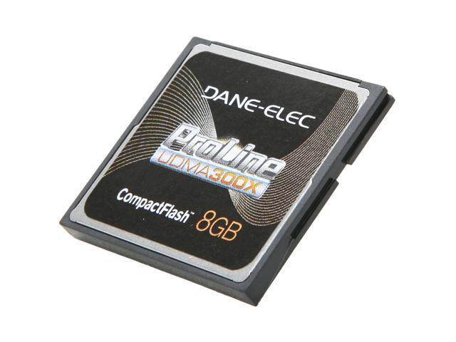 DANE-ELEC ProLine 8GB Compact Flash (CF) Flash Card Model DA-CF30-08G-C ...